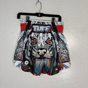 Tuff Shorts Mens Medium Multicolor Tiger 4 In Muay Thai Kickboxing Gym Training
